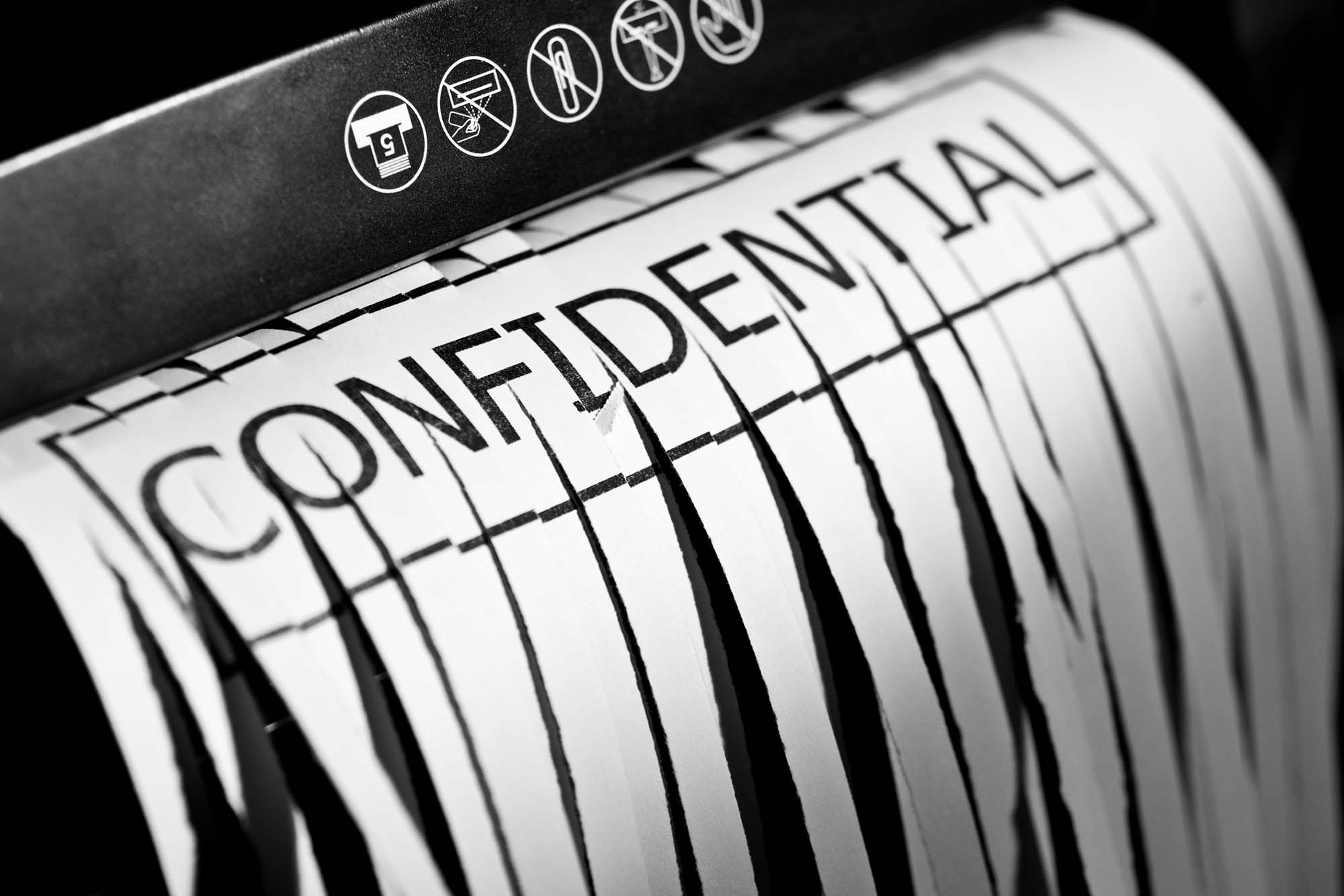 Confidential waste shredding